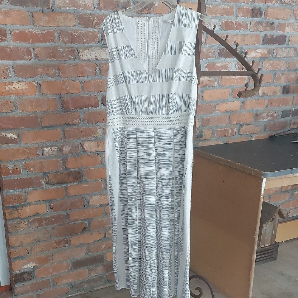 Black & White Striped Maxi Dress, Rachel Roy, Size 14